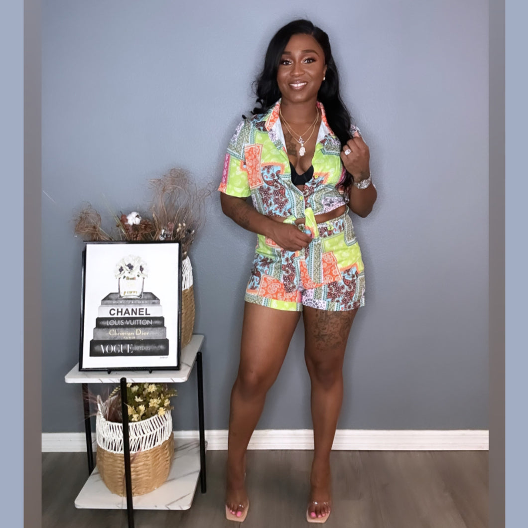 Tropical Daze Short Set